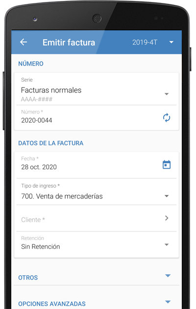 Introduce tus facturas recibidas en la App móvil de facturación