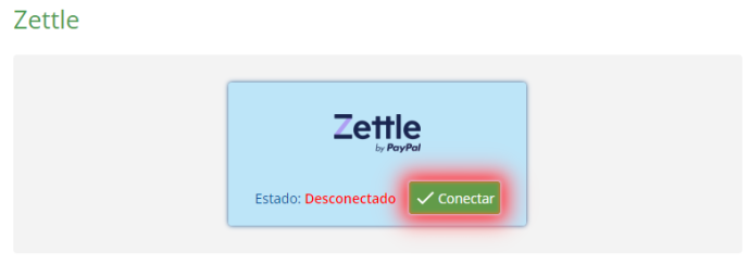 Conectar con Zettle