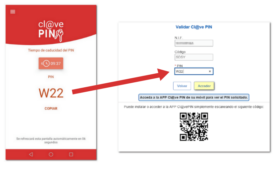 Obtención Cl@ve PIN APP