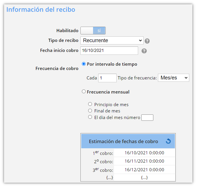 Facturación automática para pagos recurrentes