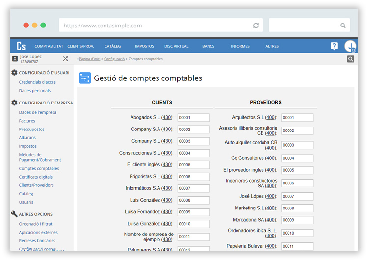 Integració Contasimple amb a3ASESOR