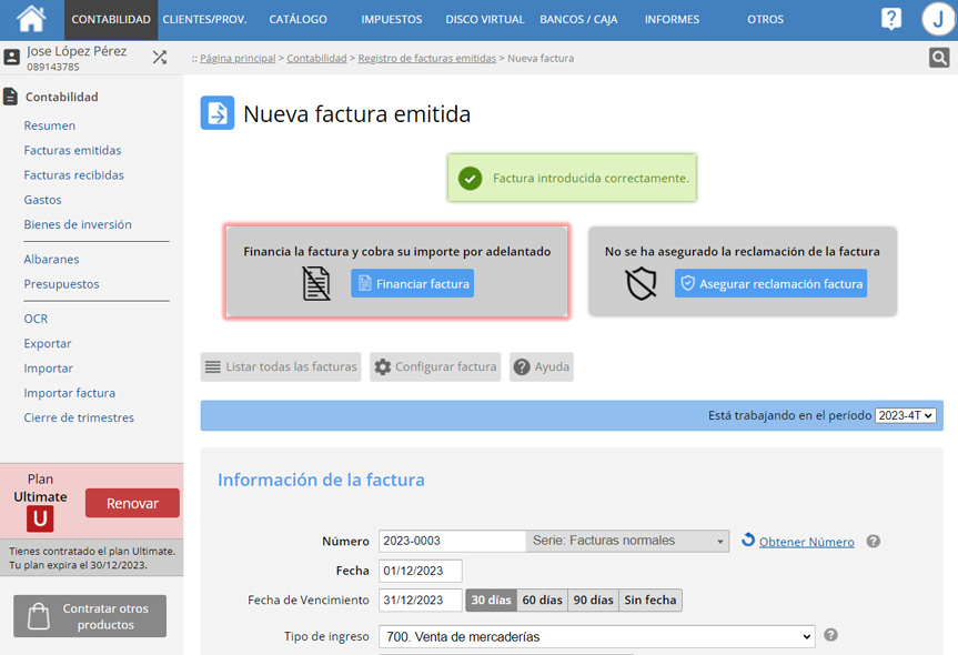 Configura tu región fiscal