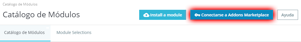 Conectarse al Marketplace desde PrestaShop
