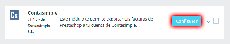 Configurar módulo PrestaShop