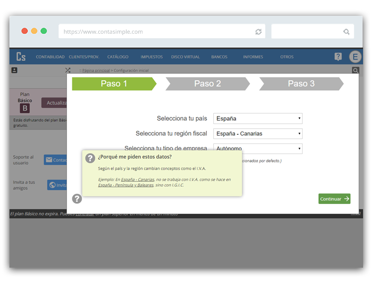 Registrar empresa de Canarias en Contasimple