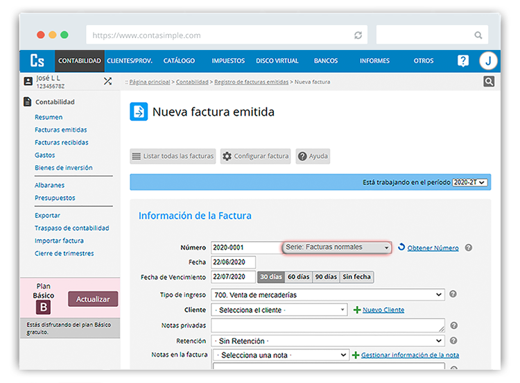 Numeración de facturas para autónomos y Pymes