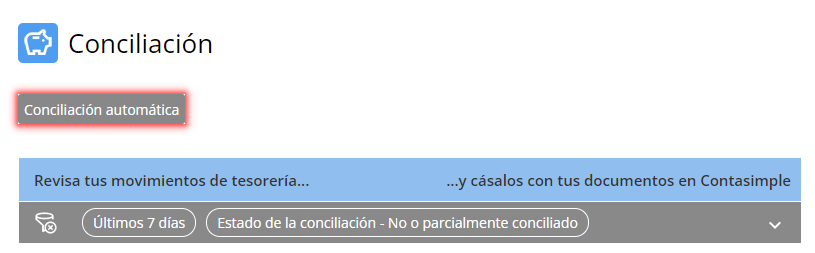 Conciliacion automática