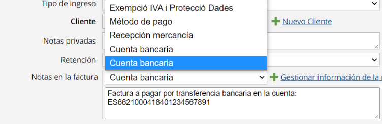 Nota añadida a tu  factura de Contasimple