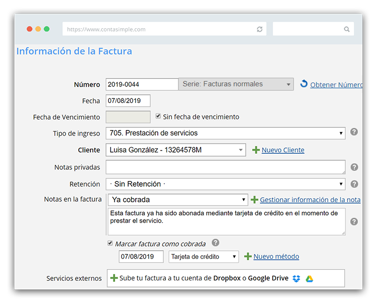 Sin retención IRPF en factura de peluquería y estética