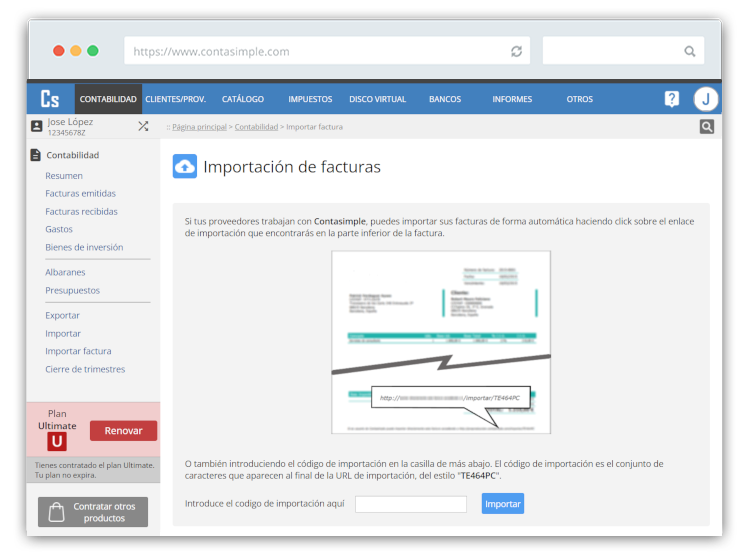 Importa comptabilitat