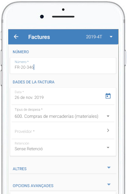 App mòbil per facturació i comptabilitat