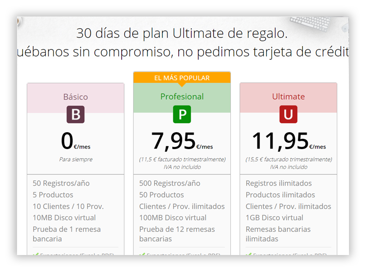 Web facturació comptabilitat i impostos accesible