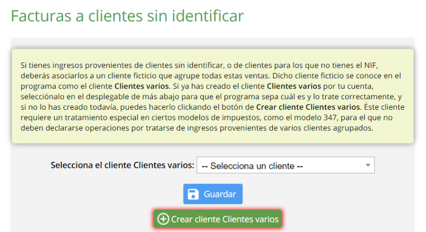 Crear clientes varios en Contasimple