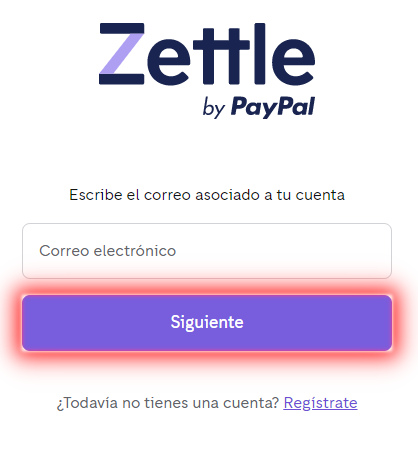 Credenciales de acceso Zettle