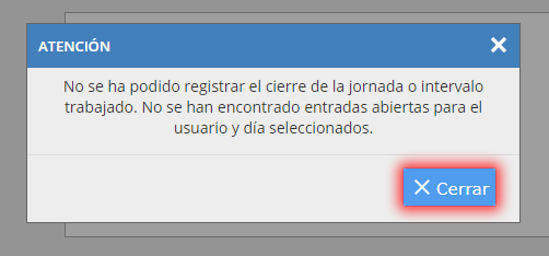 Es necesario registrar la entrada antes de poder registrar una salida