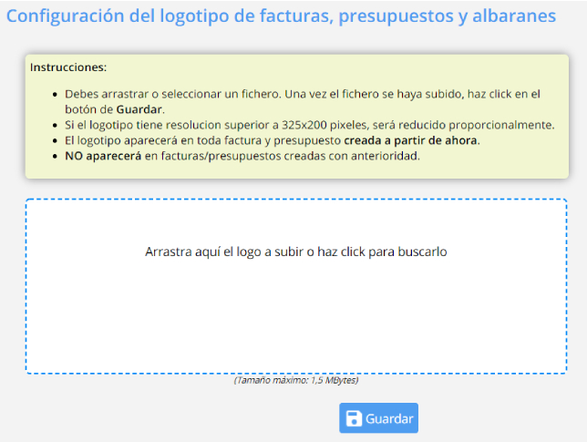 Configurar factura Contasimple