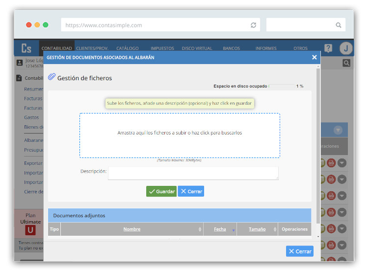 Vincula documentos con tus albaranes